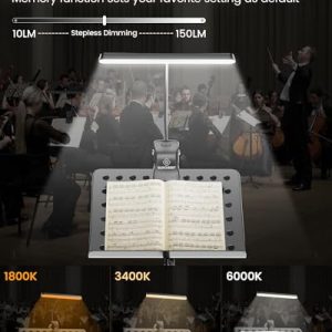 Glocusent Super Bright Music Stand Light: Piano Essential