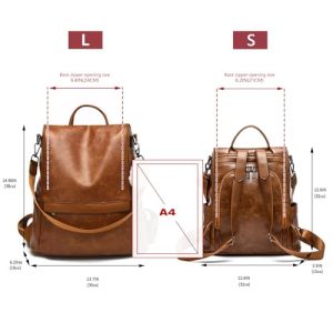 CHERUTY Women’s Anti-Theft Backpack Purse: Stylish & Secure Gift for Fashionistas