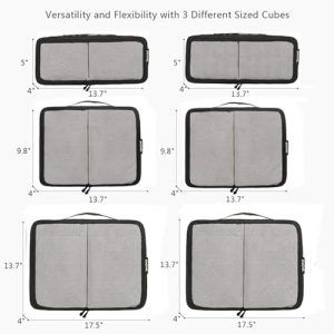 BAGAIL 6 Set Packing Cubes: Efficient Travel Organizers