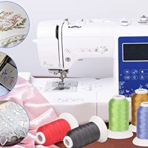 Simthread Polyester Embroidery Machine Thread Kit: 63 Colors
