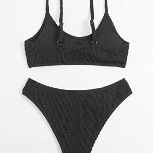 SOLY HUX Solid Textured Bikini Set