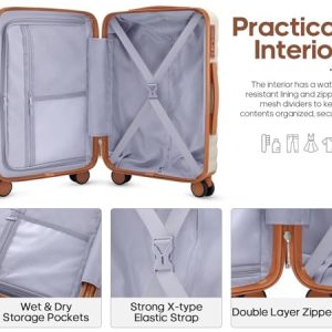UKEIN 3-Piece Luggage Set: Travel Essentials for Men and Women