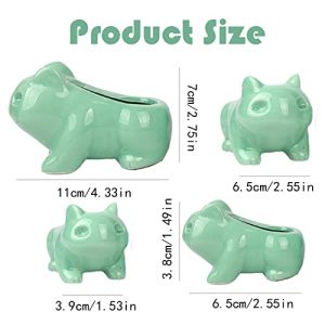 Pinsjar 3 Pack Cute Animal Succulent Plant Pots