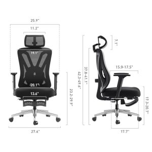 Hbada Ergonomic Office Chair: Comfort and Support