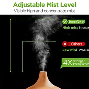 InnoGear Aromatherapy Diffuser & 10 Essential Oils Set – 400ml