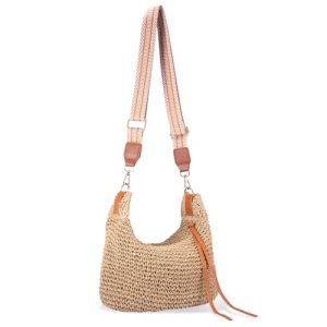 Summer Beach Zipper Straw Bag