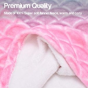 Catalonia Kids Mermaid Tail Blanket: Super Soft Snuggle Gift