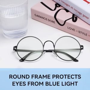 Retro Round Clear Lens Glasses