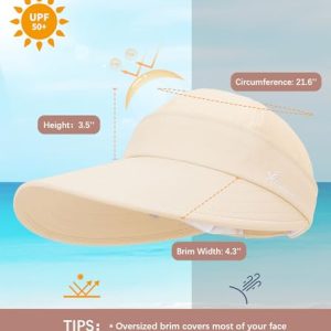 Durio 2 in 1 Sun Visor for Women