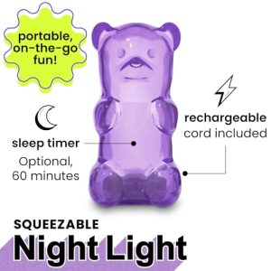 Gummy Bear Night Light: Squeezable and Rechargeable