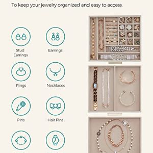Modern 3-Layer Jewelry Box: Stylish Organizer