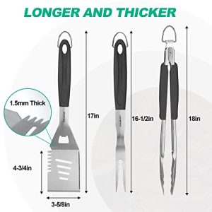 HAUSHOF Heavy Duty BBQ Accessories Set – Gifts for Grilling Lovers