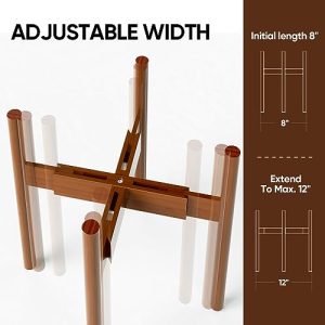 MUDEELA Adjustable Bamboo Plant Stand