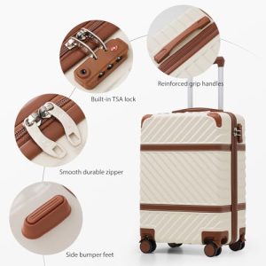 Coolife Hardshell Luggage Set: Travel Essentials