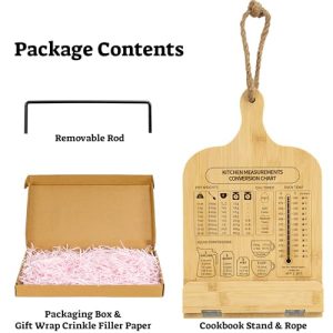 IKEDAS Bamboo Cookbook Stand