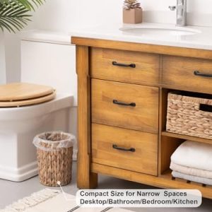 StorageWorks Wicker Waste Basket: Eco-Friendly Trash Solution