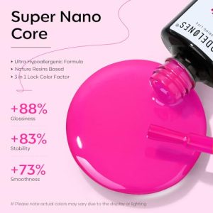 modelones Hot Pink Gel Nail Polish – 15ml