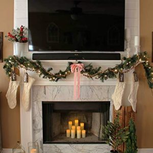 Fesciory 4 Pack 18-Inch Cable Knitted Christmas Stockings