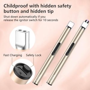 REIDEA Electronic Candle Lighter: Stylish & Safe