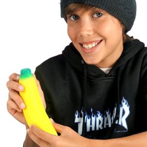 JA-RU Stretchy Banana Toy: Squishy Stress Relief