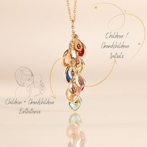 Personalized Birthstone Necklace - Ideal Mother's Day Gift