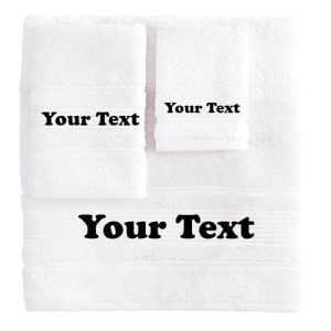 Personalized Embroidered Towel Set: Custom Gift for All Ages
