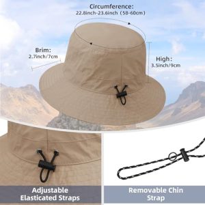 Durio Waterproof UPF 50+ Bucket Hat