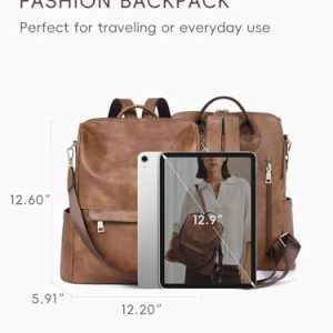 CLUCI Women’s Anti-Theft Leather Backpack Purse