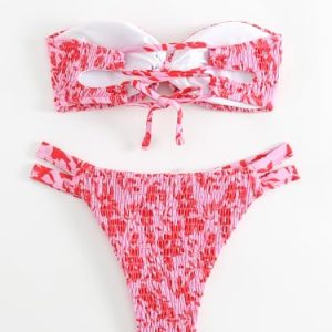 GORGLITTER Women’s Strapless Bikini Set