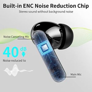 Bluetooth 5.3 Wireless Earbuds with Noise Cancelling Mic