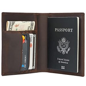 Polare Slim RFID Blocking Leather Passport Holder Wallet
