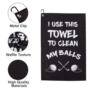 Microfiber Golf Towel - Funny Printed Golf Accessory