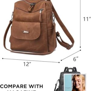 WYFJNX Women's PU Leather Backpack Purse: Versatile Fashion Gift