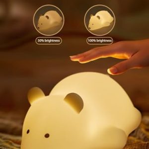 Kawaii Polar Bear Night Light: Cute and Rechargeable