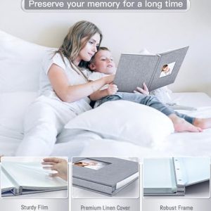 Popotop Self-Adhesive Photo Album with Picture Display Window