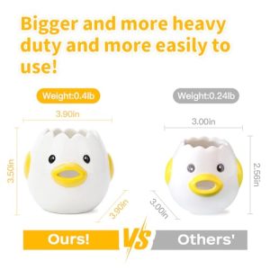 LuoCoCo Cute Egg Separator: Vomiting Chicken Design