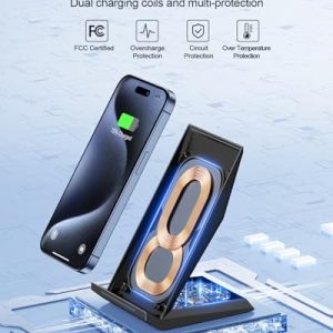 NANAMI Qi Certified Wireless Charging Stand 2-Pack