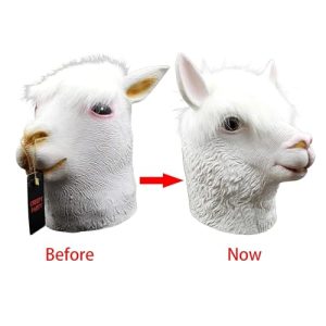 Alpaca Animal Head Mask