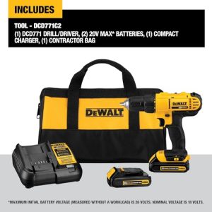 DEWALT 20V Max Cordless Drill Kit - Ideal Gift for DIYers