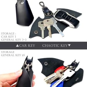 CAILLU Leather Bat KeyChain: Stylish Key Holder for BMW