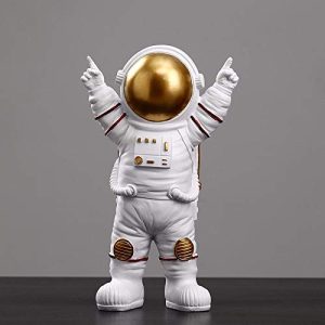 Astronaut Sculpture Figurine Decor: Unique Home Ornament