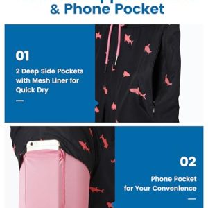 maamgic 2 in 1 Mens Swim Trunks – 7 Inch Swim Shorts