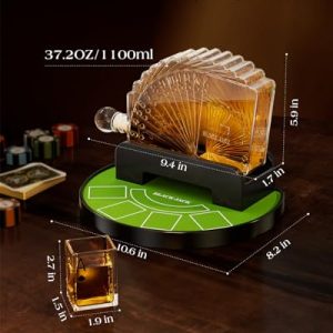 Blackjack Whiskey Decanter Set for Him