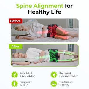 AUVON Contoured Cooling Memory Foam Leg Knee Pillow