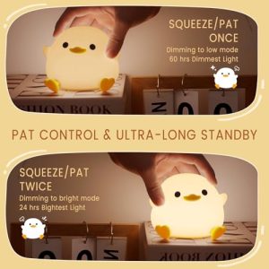 FAMIDUO Duck Lamp: Dimmable and Rechargeable