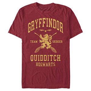 Gryffindor Quidditch Seeker T-Shirt: Men’s Cardinal Size Large