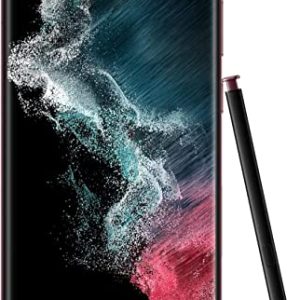 SAMSUNG Galaxy S22 Ultra 1TB – Burgundy (Renewed)