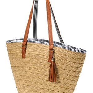 Epsion Straw Beach Bags Tote