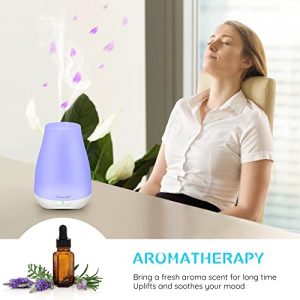 Homeweeks 100ml Colorful Essential Oil Diffuser