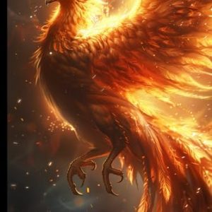 WishMerge Phoenix Rising Bullet Journal Cover Design
